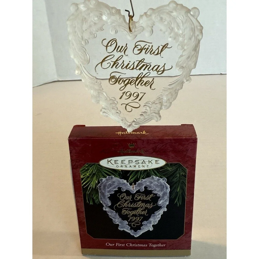1997 Hallmark Our First Christmas Together Commemorative Ornament Dated NIB‎ NEW